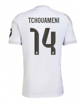Billige Fotballdrakt Real Madrid Aurelien Tchouameni #14 Replika Hjemmedrakt 2025-26 Kortermet Billige Fotballdrakt Real Madrid Aurelien Tchouameni #14 Replika Hjemmedrakt 2025-26 Kortermet